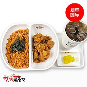 춘천식닭갈비+후라이드치킨+음료-단무지