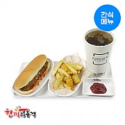 치키니버거+모듬감자튀김+음료
